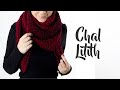 Cómo tejer un chal bufanda calado a crochet - #chalbufandalilith