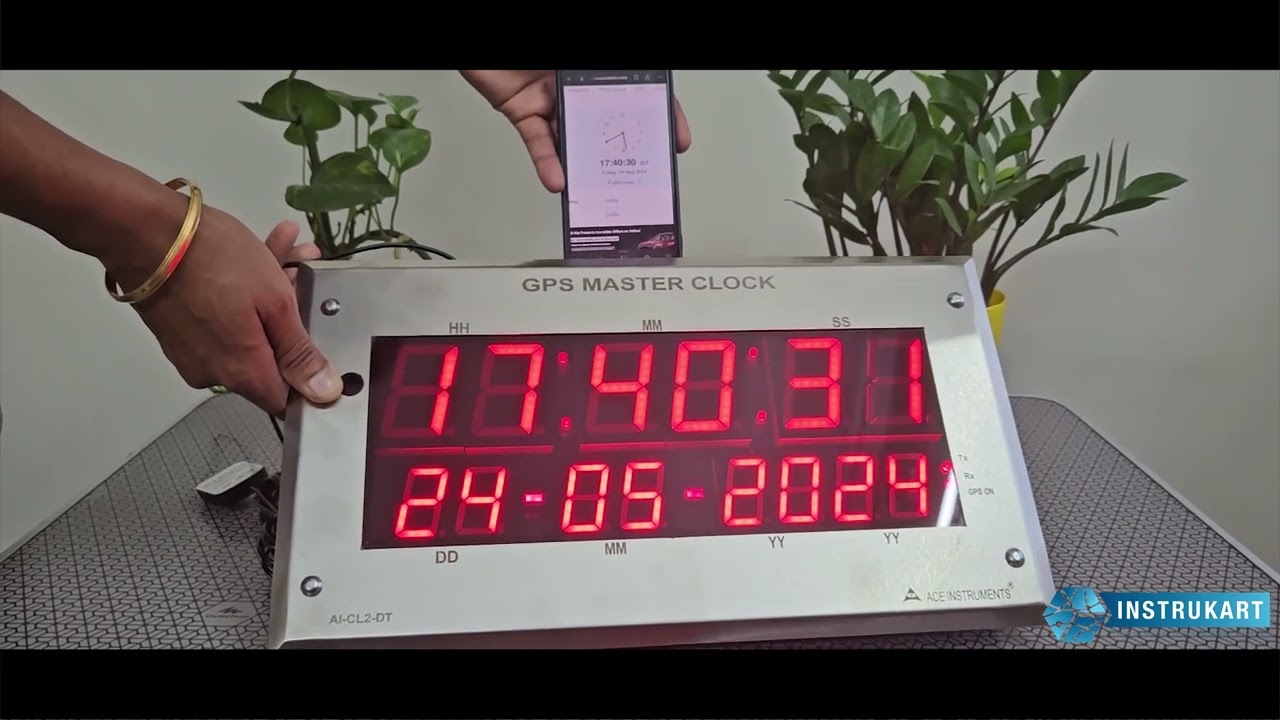 Digital Synchronized Clocks with Date & Time | GPS Clocks | Instrukart