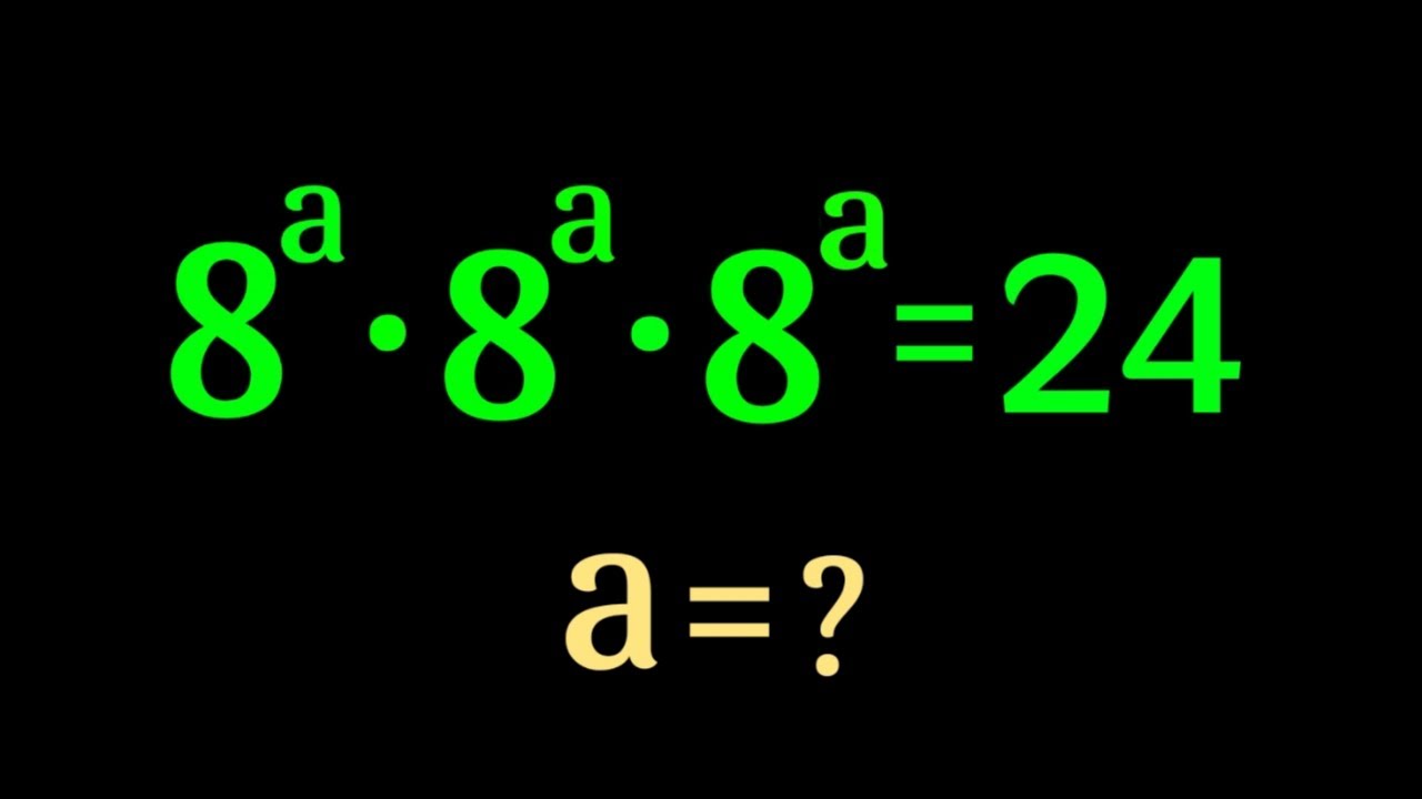 Solving a 'Stanford' University entrance exam | a=?