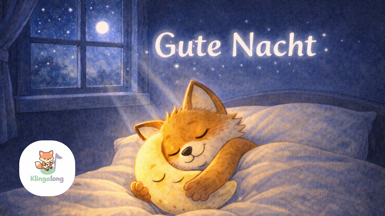 Leise, leise, kleiner Mond 🌙 | Schlaflied für Kinder | Klingalong