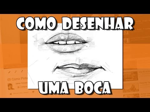 Como desenhar uma Boca passo a passo para iniciantes