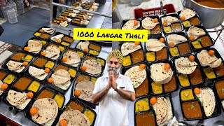 1000 लंगर की थाली एसे बनती है यहाँ 😱| Langar distribution thali 🍱 | Langar Sewa thali