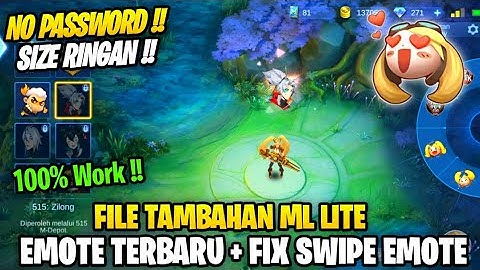 Data Open Full Emote Terbaru + Fix Swipe Emote Terbaru Patch 515 | File Tambahan Ml Lite