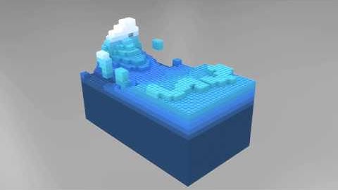 Blender: Lego Water Simulation