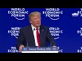 President Trump Addresses the World Economic Forum