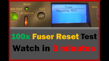 Fuser Reset Test over 100+ times on OKI brand laser printers.
