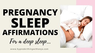 PREGNANCY SLEEP AFFIRMATIONS (relax & sleep deeply) Pregnancy Sleep Meditation - Black Screen