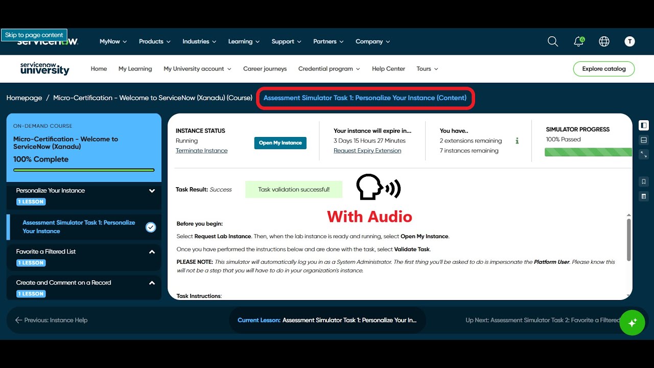Задание 1 симулятора оценки: персонализируйте свой экземпляр | Микросертификация — добро пожалова...