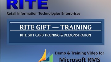 RITE Gift Card - Training Video - RMS Addon
