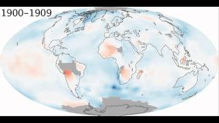 Global Temperatures by decade, 1880-2009