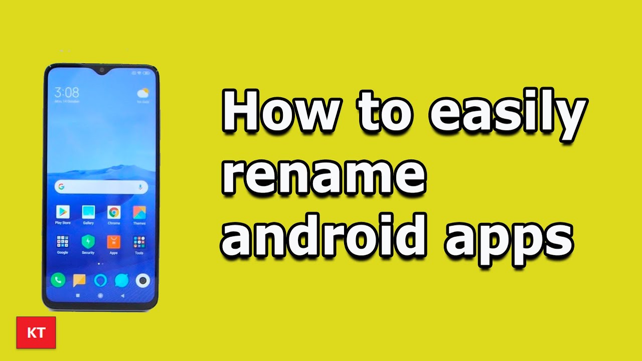 How To Easily Rename Apps On Android Device Without Root YouTube