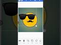 Cool Emoji Logo Design | Sunglasses Mustache Logo | Speed Art | Pixelab Ustad#shorts