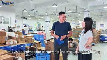 Customers from Colombia Visitd EagerLED LED display factory | Order LED Commercial Screen