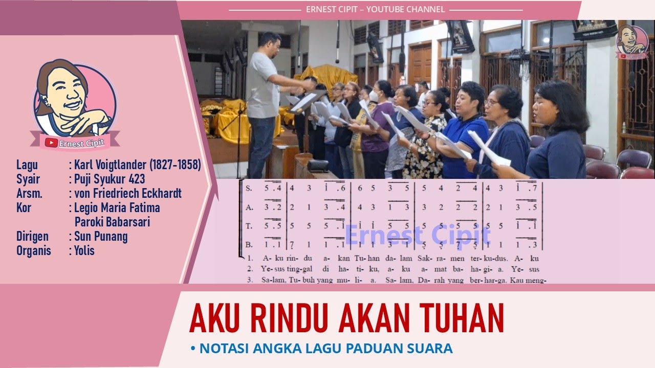 Aku Rindu Akan Tuhan | Lagu Komuni | Legio Maria Fatima