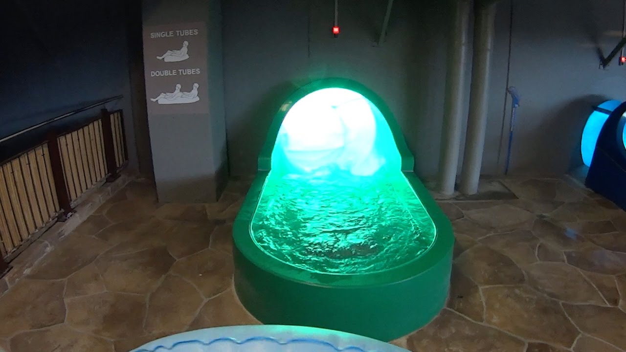 Strange Green Water Slide at Aquadome Billund - YouTube