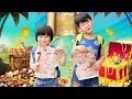 Kids Go To Find the Treasure Snack | Kids How to Make Paper Airplane Children Song