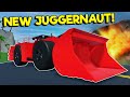 THE NEW JUGGERNAUT IS OP IN THE DEMO DERBY! (Roblox Car Crushers 2 Update)