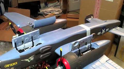 FMS B-25 landing gear operation