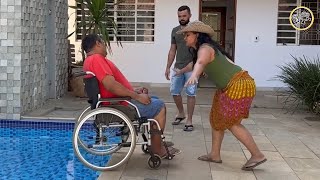 Ela traiu o marido na cadeira de rodas até ele ganhar na loteria e foi assim que ele!!!