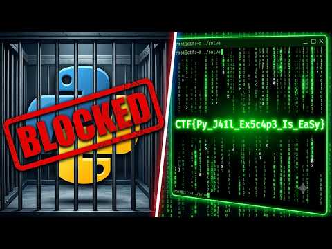 I Escaped a "Secure" Python Jail in 3 Minutes | PYTHON-JAIL | Google CTF (BEGINNER'S QUEST)