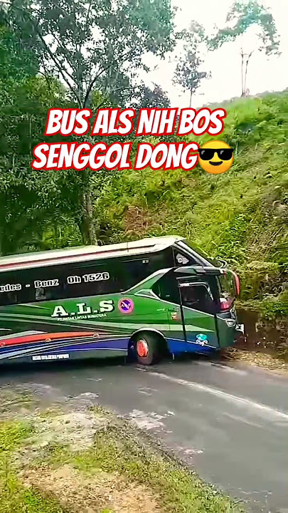 Indonesian Bus Takes Off Ramp Turning #bus #shorts