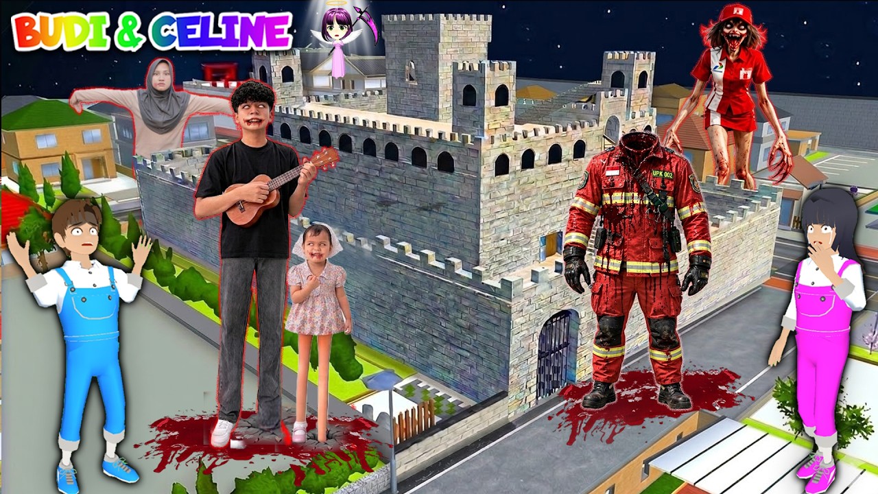 Yuta Mio Buat Benteng Raksasa Paling Aman Dari HANTU PERMISI KAKA KAKI PANJANG DiKota Sakura😱