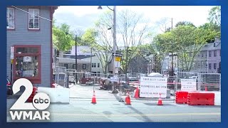 Howard county demolishes historic buildings in Ellicott City as a part of flood mitigation plans