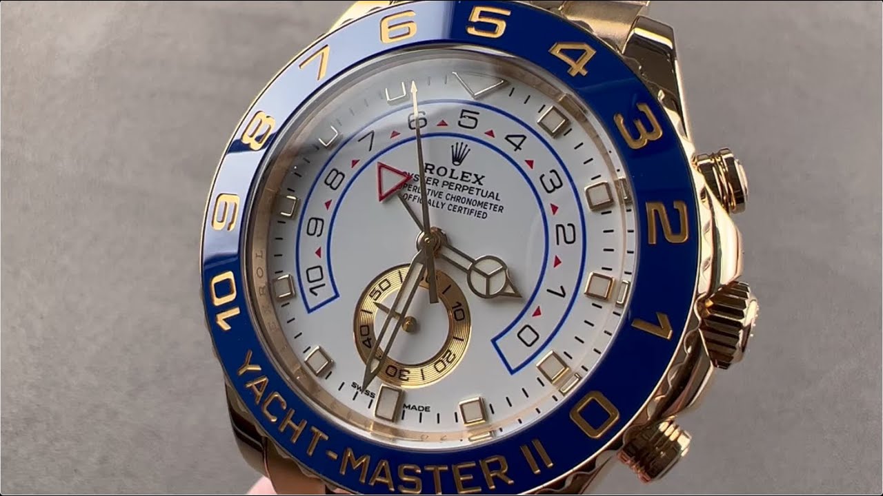 Rolex Yacht-Master II Regatta Chronograph 18K Yellow Gold 116688