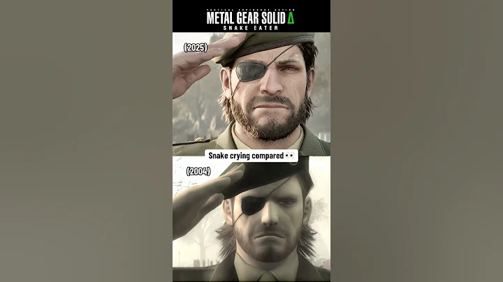 Snake crying comparison. Metal Gear Solid Delta Snake Eater vs original MGS3