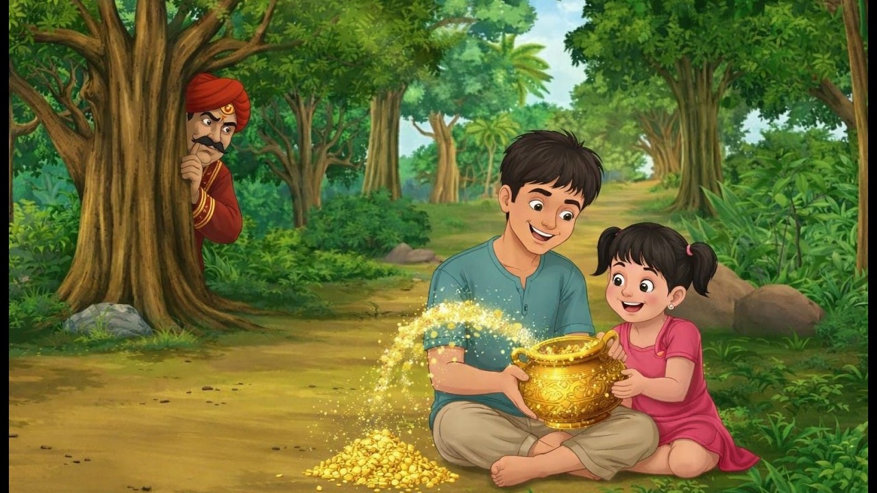 अनाथ का जदुई मटका और ज़मींदार का लालच | कर भला तो हो भला |cartoon video | moral story| visual toons