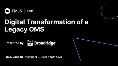 Digital Transformation of a Legacy OMS