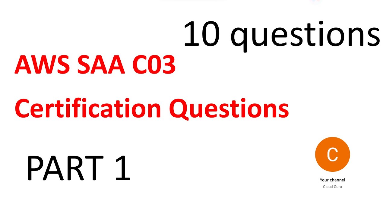 AWS SAA C03 - PART 1 - YouTube
