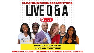 LIVE Q&amp;A ft. Debbie Sardone and Eric Coffie! Talking House Cleaning &amp; Government Contracts!