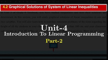 Introduction To Linear Programming Part-2 Grade 12 Unit 4 in Amharic