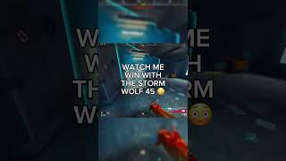WATCH ME WIN WITH THE STORM WOLF 45 😳 #warzone