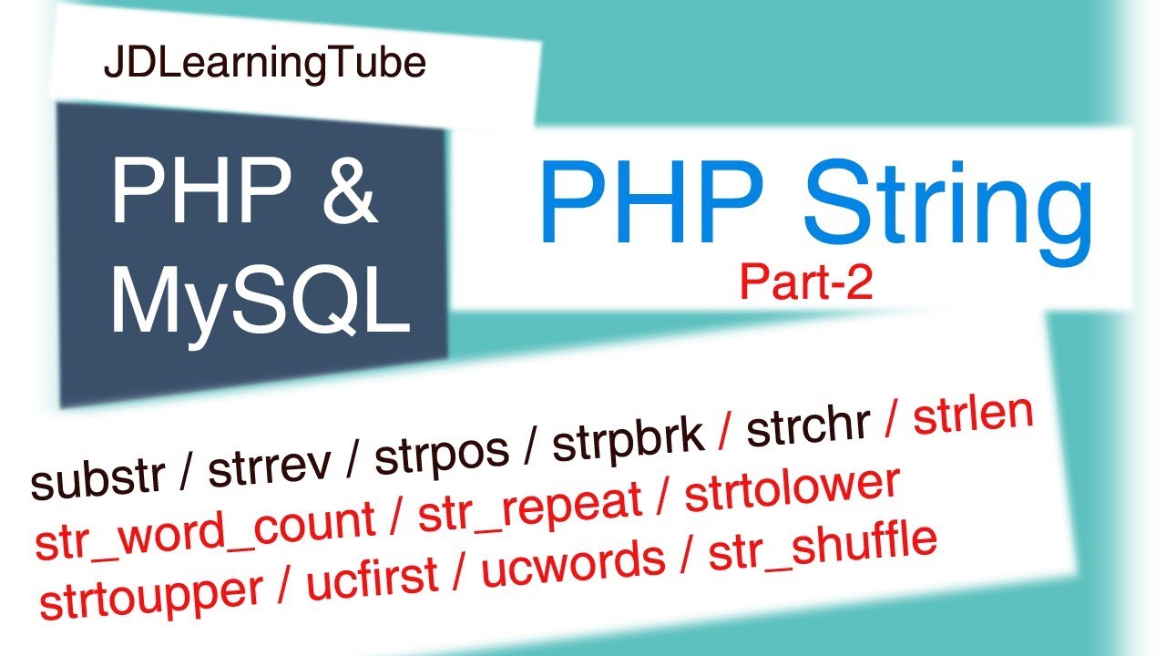 str_repeat  Update New  Learn Php String part2 -  str_word_count , str_repeat, strlen... More