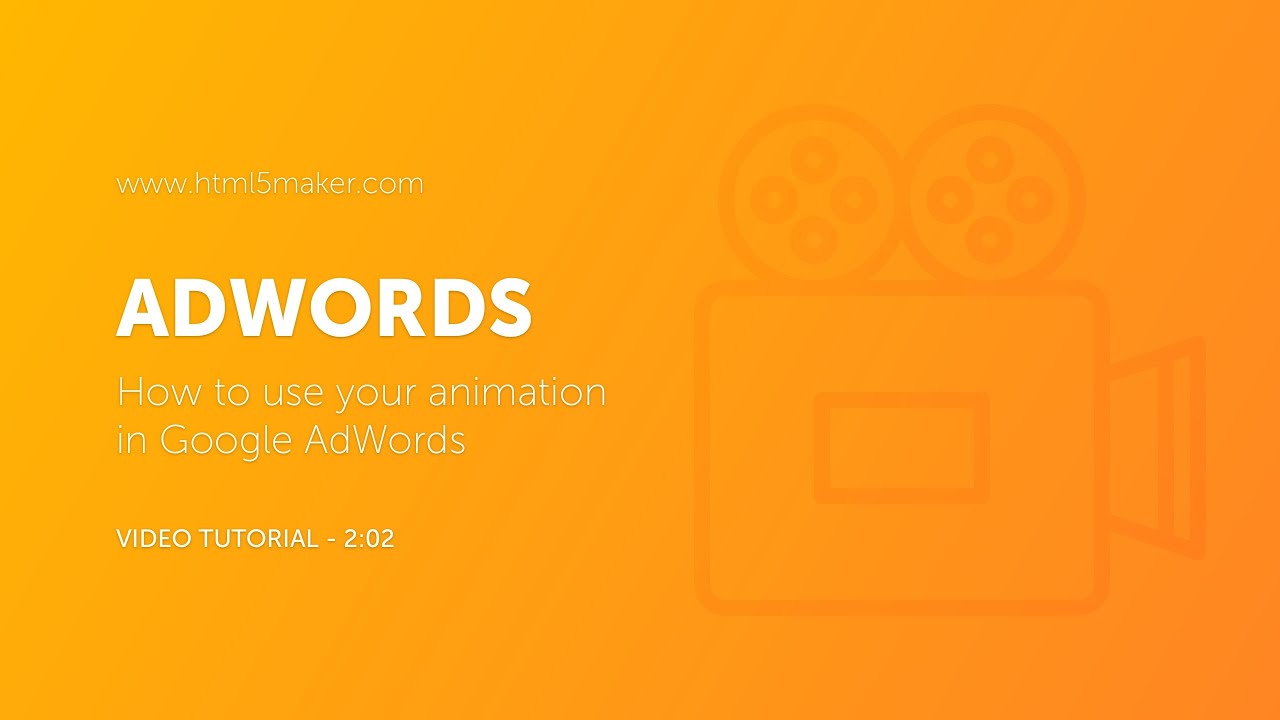 Ad Network Google AdWords How to use your animation in Google AdWords