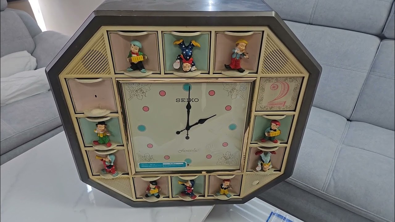 Re501b seiko Fantasia clock 2:00 pm melody - YouTube