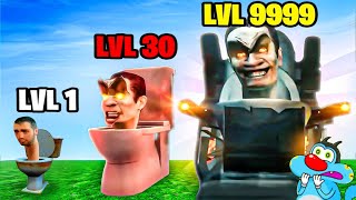 OGGY UPGRADING NOOB SKIBIDI TOILET TO MAX LEVEL IN ROBLOX
