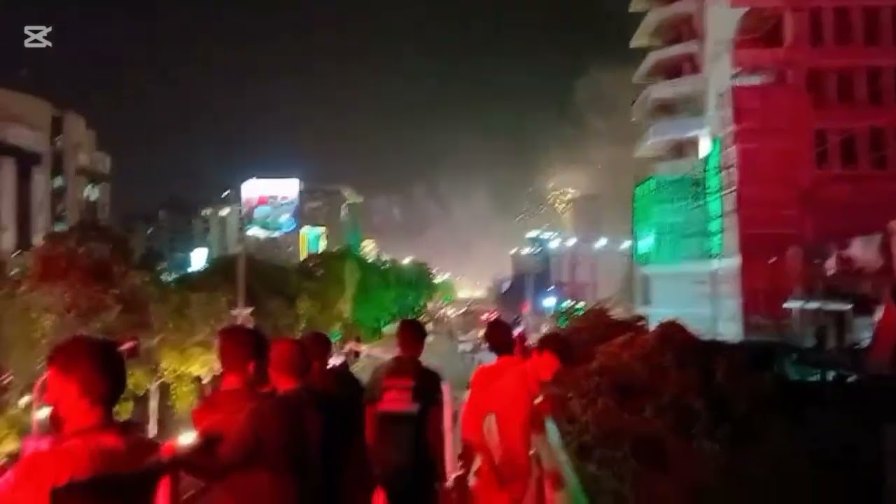 Fireworks at liberty market Lahore 