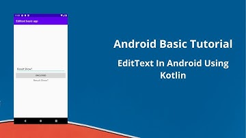 Edittext in Android using Kotlin Language