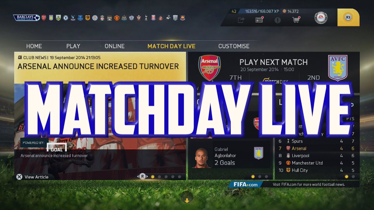 FIFA 15 - Match Day ao Vivo