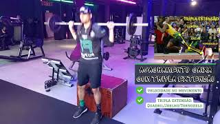 Reactive Back Squat to Box + Triple Extension | Agachamento Reativo na caixa com Tripla Extensão