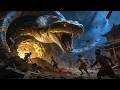 Villagers dug giant python's lair for gold, python retaliates, massacres entire village.