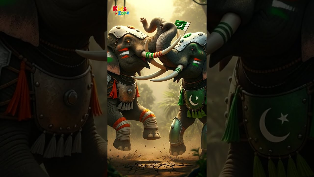 Pakistan Vs India Elephant Power Clash Stores Kidszoneai