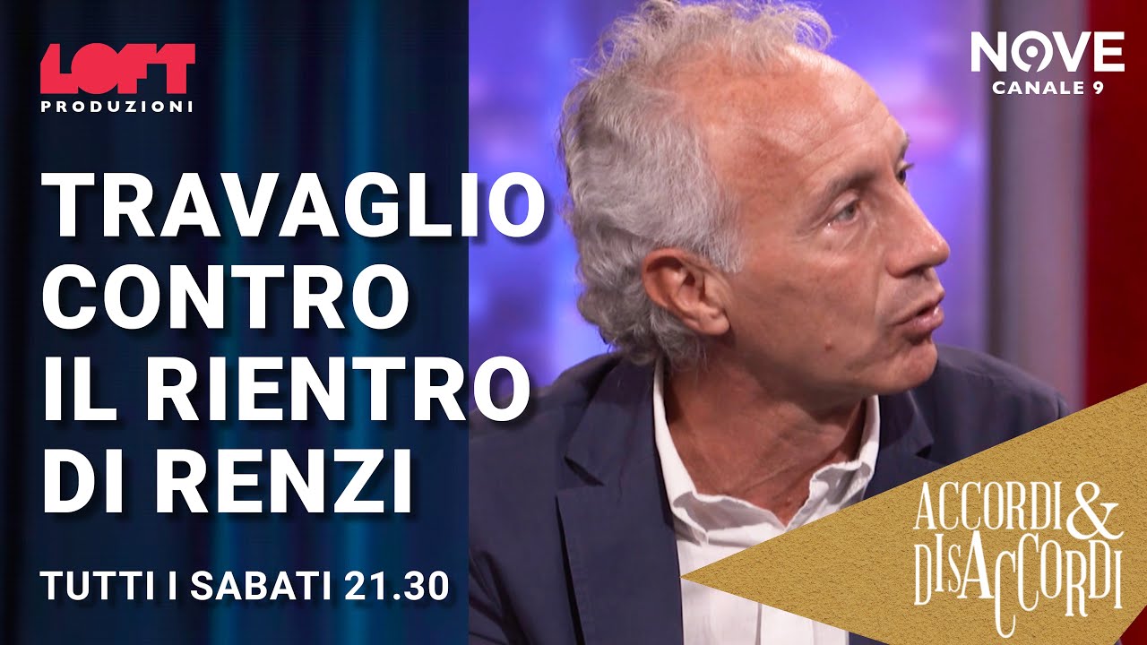 Travaglio contro il rientro di Renzi