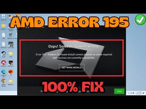 AMD error 195 radeon software install cannot proceed fix