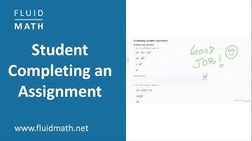 Completing An Assignment in FluidMath