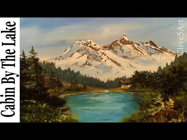 Old Cabin On Lake Painting 670+ Background Of The Old Cabin Stock