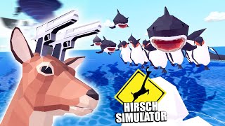 Der Hirsch Simulator 6.0 (fliegende Haie)